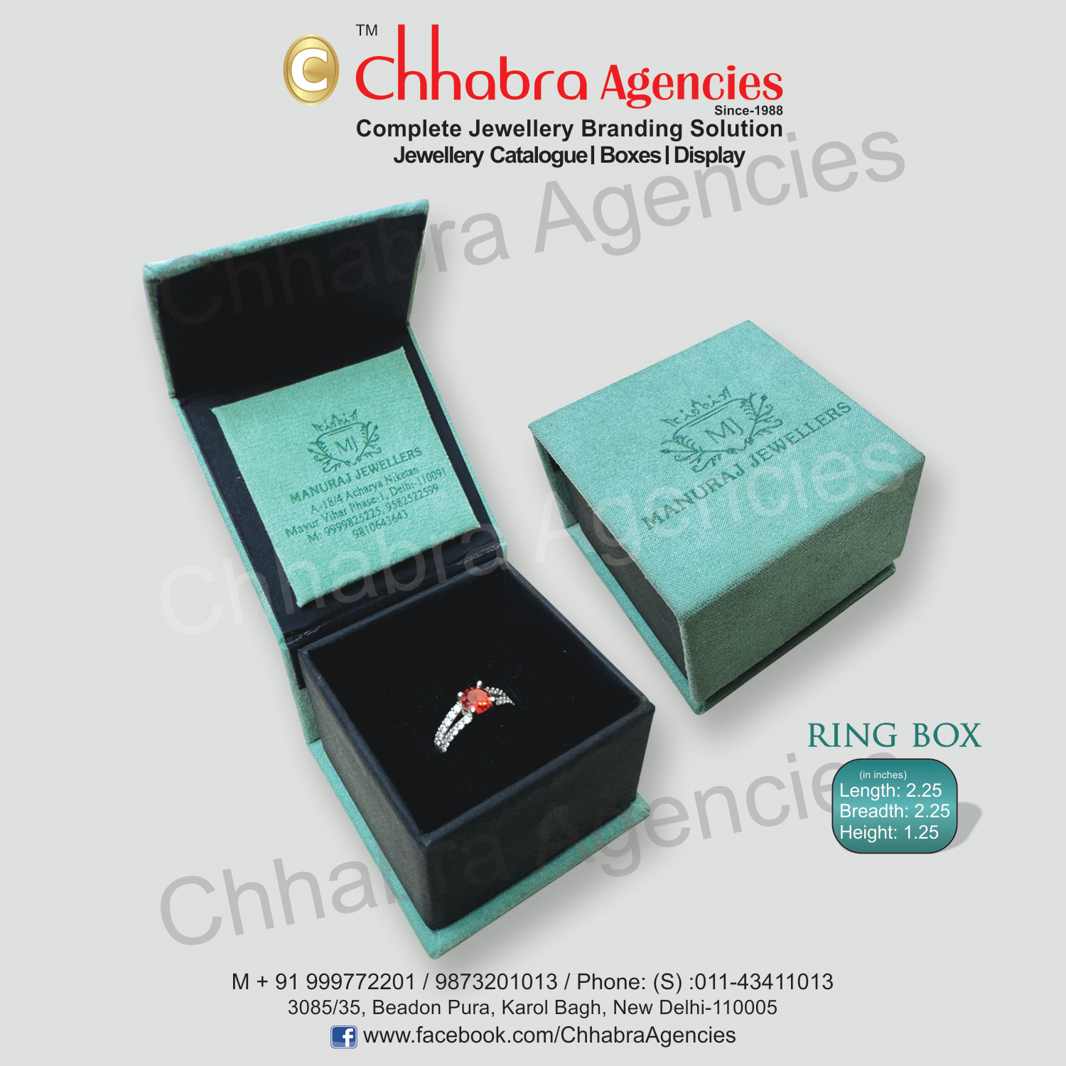 Ring Box "2.25"x"2.25"